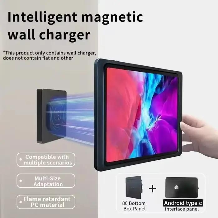 Magnet Wall Mounted Wireless Tablet Charger Magnetic