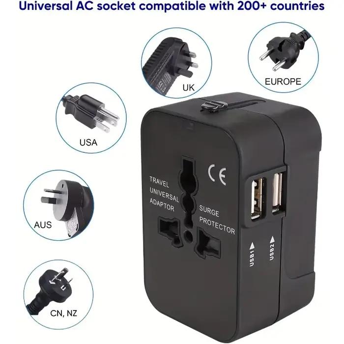 Adaptateur de voyage universel pour US EU UK AUS