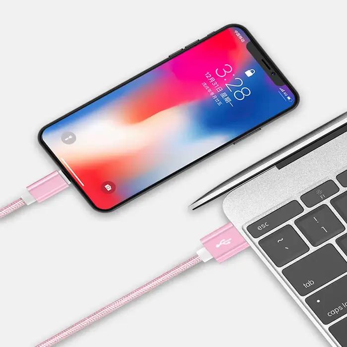 Câble USB type-c 66W/6A en Nylon pour recharge rapide