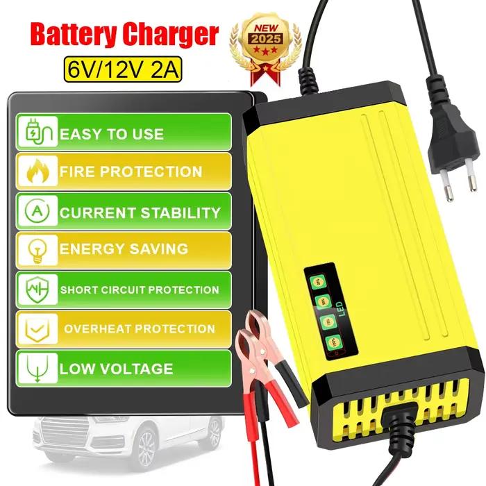 Chargeur de batterie de voiture 12V 2A
