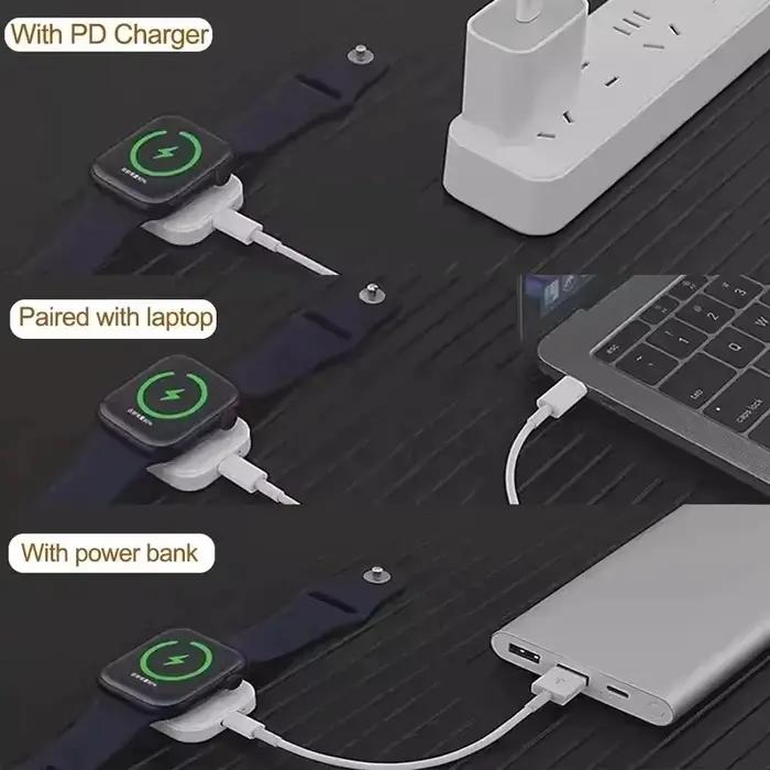 Chargeur magnétique rapide sans fil pour Apple Watch Ultra 3 2 1 Series 9 8 7 6 SE