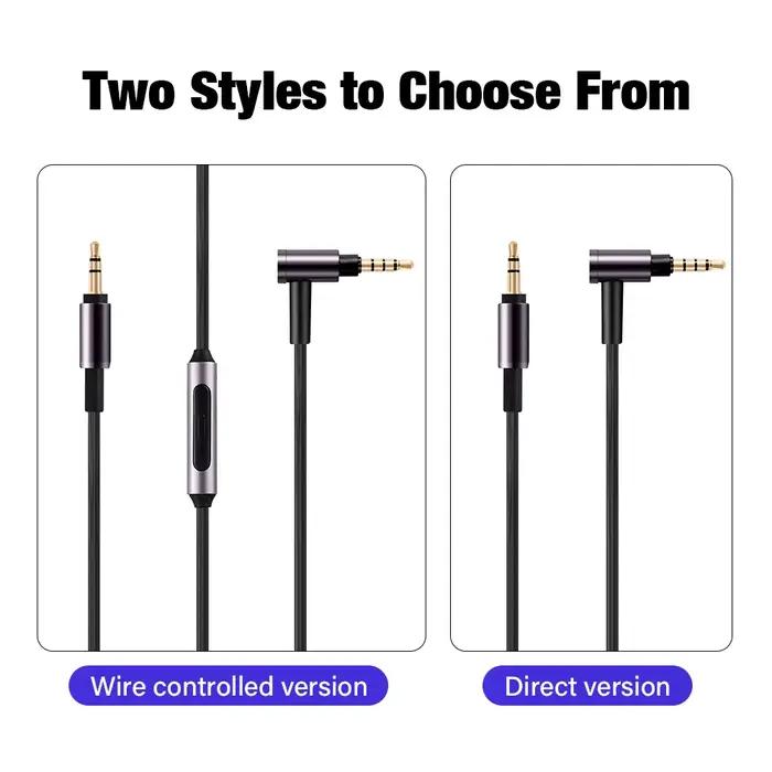 Câble Aux Jack 3.5mm pour écouteurs Sony WH 1000 XM2 XM3 XM4 XM5 H900N 800 MDR 1000x ATH MSR7