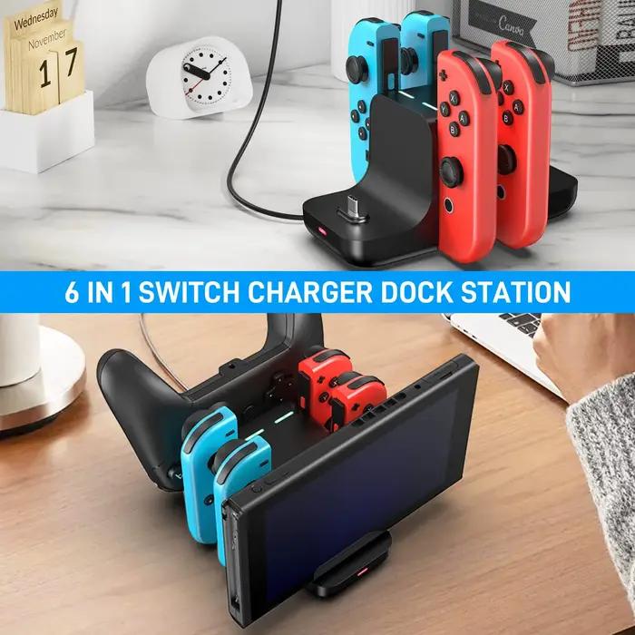 Station de charge 6 en 1 pour Switch