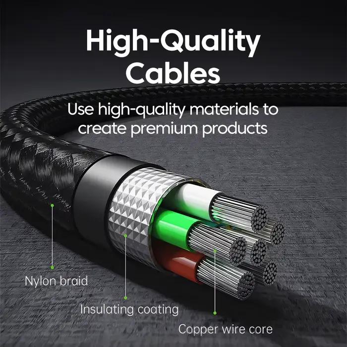Elough 240W affichage numérique USB C vers USB C câble en alliage de Zinc 5A Type C