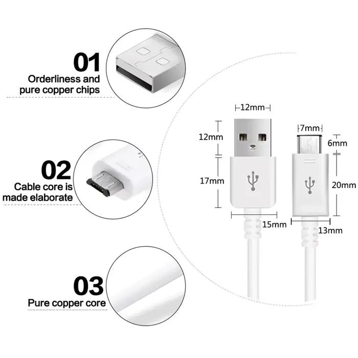 SAMSUNG – câble de chargement Micro USB 10w 15W