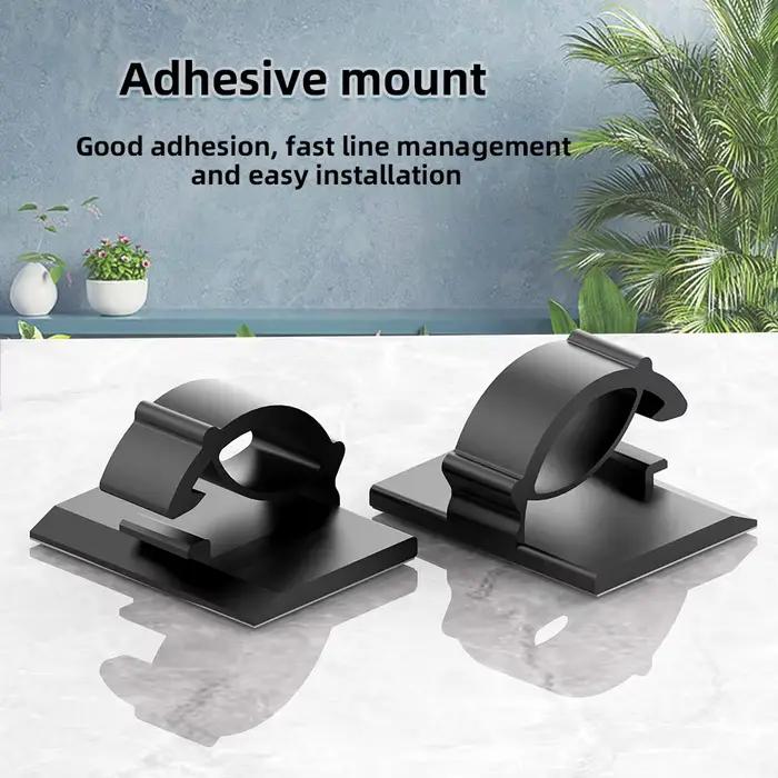 Pinces de gestion des câbles en plastique pour bureau, poste de travail, organisation de câbles USB, ligne de données, enrouleur de canettes, blanc, rouge, noir, vert