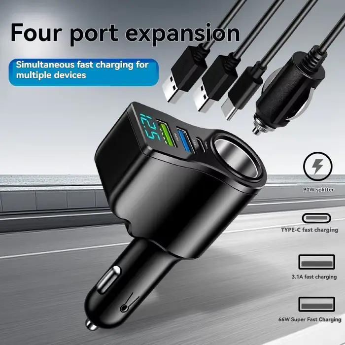 Nouveau chargeur de voiture à affichage numérique