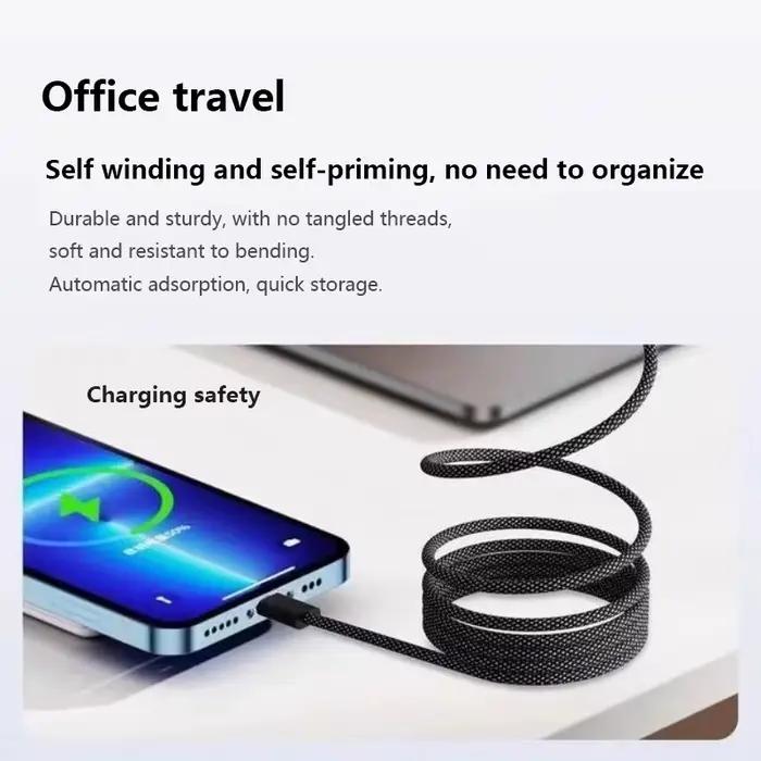 Câble de charge rapide magnétique USB-C vers