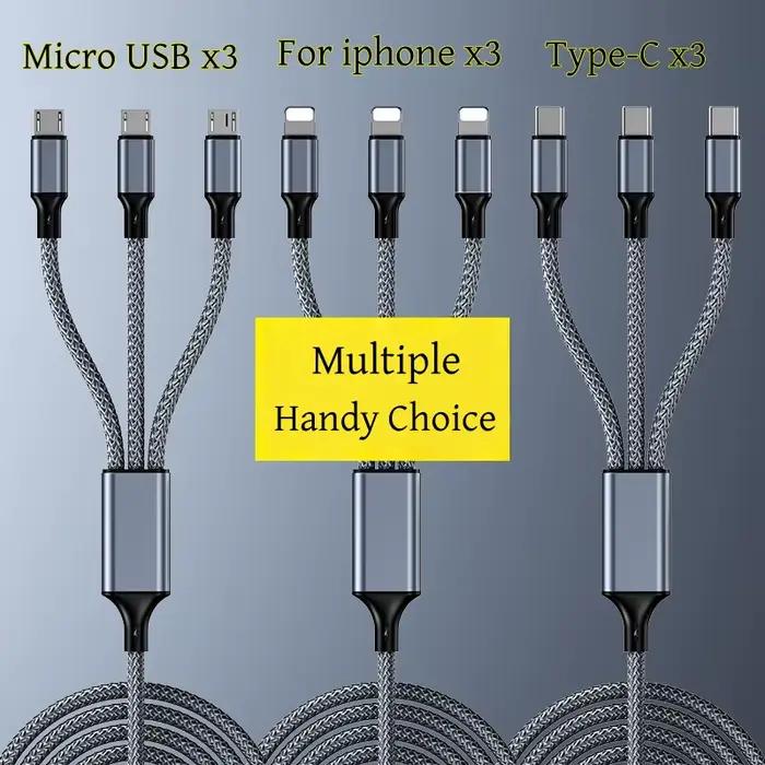 Câble de charge rapide multi-prises