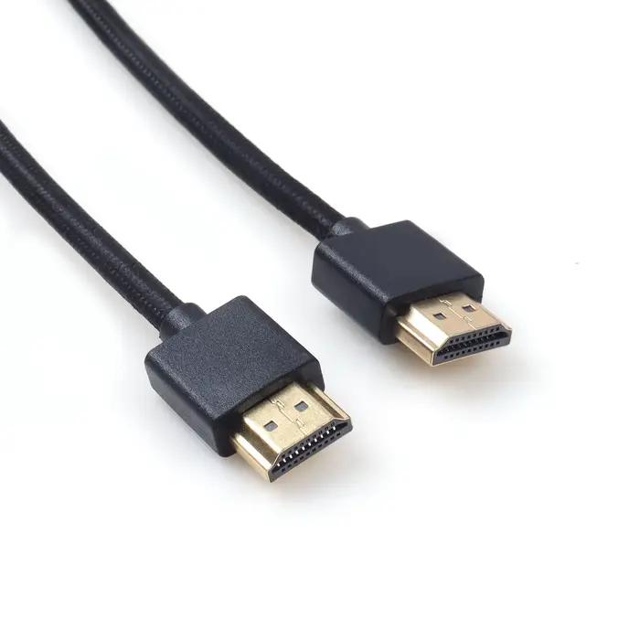 Câble HD portable rouge/noir 8K
