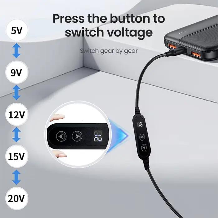 Câble Booster 5V/9V/12V/15V/20V