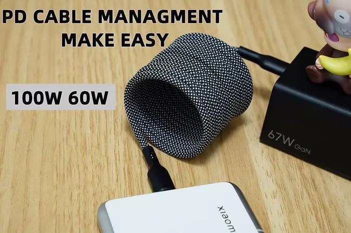 Câble magnétique USB Type C vers C 100W 60W