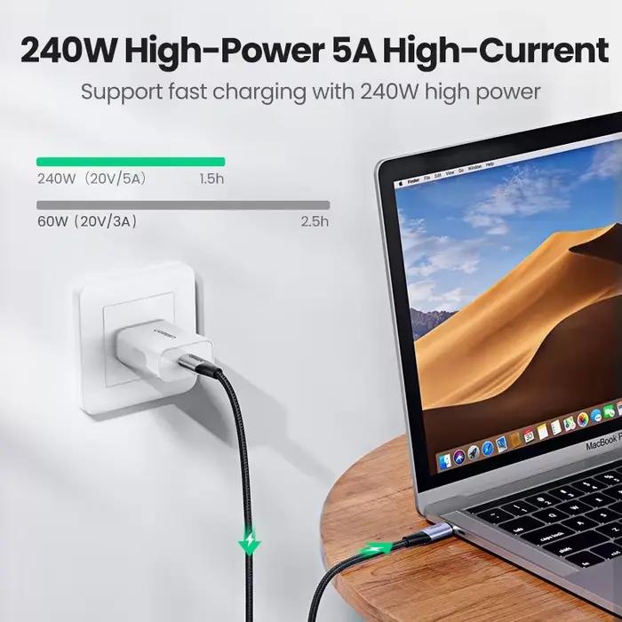 UGREEN 240W USB 3.2 Type C câble Gen 2 USB C vers USB C