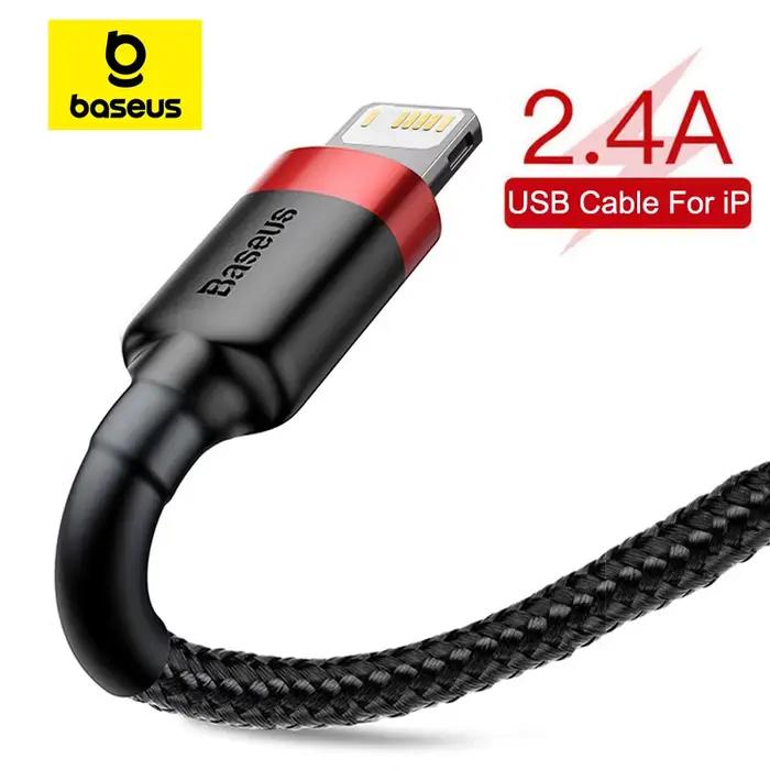 Câble USB Baseus pour iPhone14 13 12 11 Pro Max Xs X 8 Plus