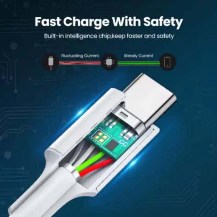 Ugreen PD 60W USB C vers USB type-c câble QC4.0 3.0 câble de données de Charge rapide pour Macbook Samsung S20 S9 câble USB C pour iPhone 15