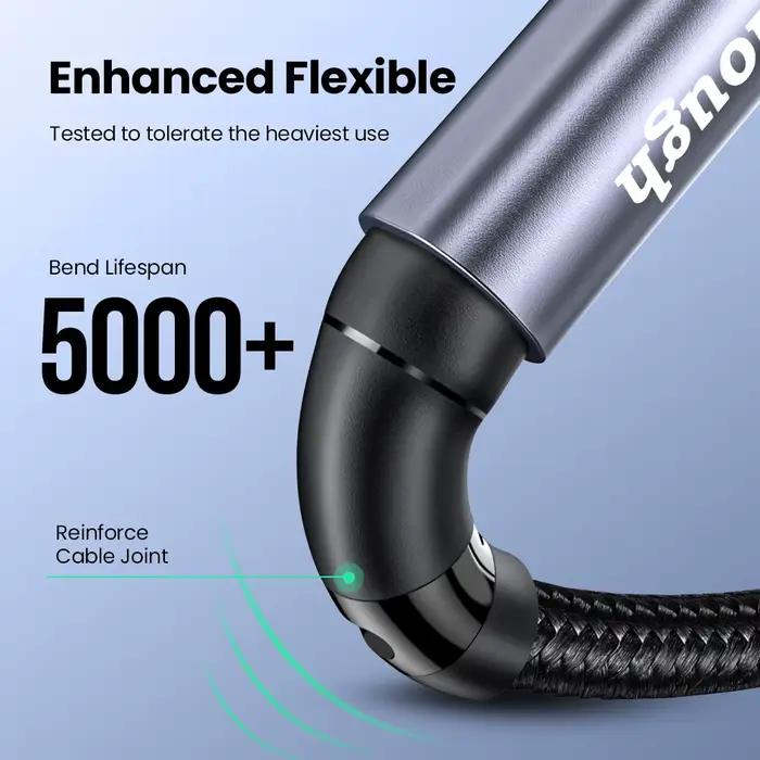 Elough câble magnétique Type C fil 540 rotation 3A aimant de charge rapide USB