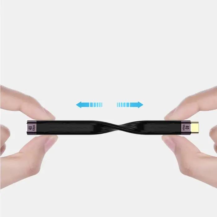 Câble d'extension USB-C 40Gbps 20V pour stockage mobile et charge rapide occasions quotidiennes professionnelles et personnelles