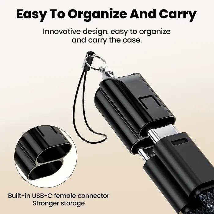 Câble de charge Elough 60W Type C rétractable pour iPhone Samsung Xiaomi occasions spéciales