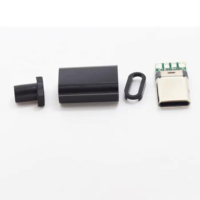 5/10 ensembles USB 3.1 Type C connecteur prise mâle bricolage fil à souder USB C