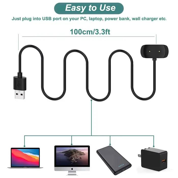 Chargeur pour Amazfit Bip 3/ Bip 3 Pro/ GTS 4 Mini/ Bip U Pro/GTS 2/ GTR 2/ GTS2