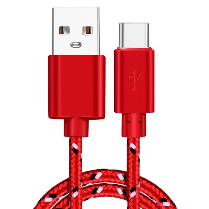 Câble USB Type C en Nylon Tressé de 1m