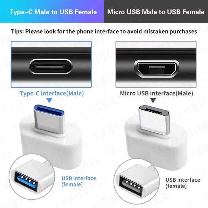 Adaptateur OTG Type C vers Usb 2.0