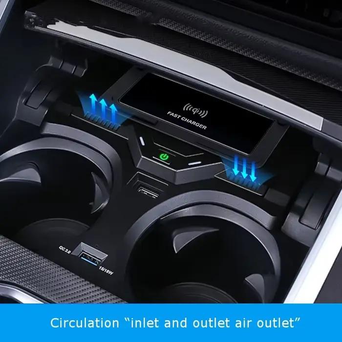 Chargeur rapide sans fil pour voiture BMW série 2/3/4 i3/i4 20-23 15W
