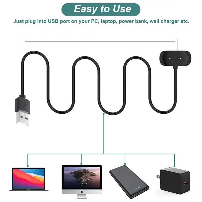 Chargeur pour Amazfit Bip 3/ Bip 3 Pro/ GTS 4 Mini/ Bip U Pro/GTS 2/ GTR 2/ GTS2