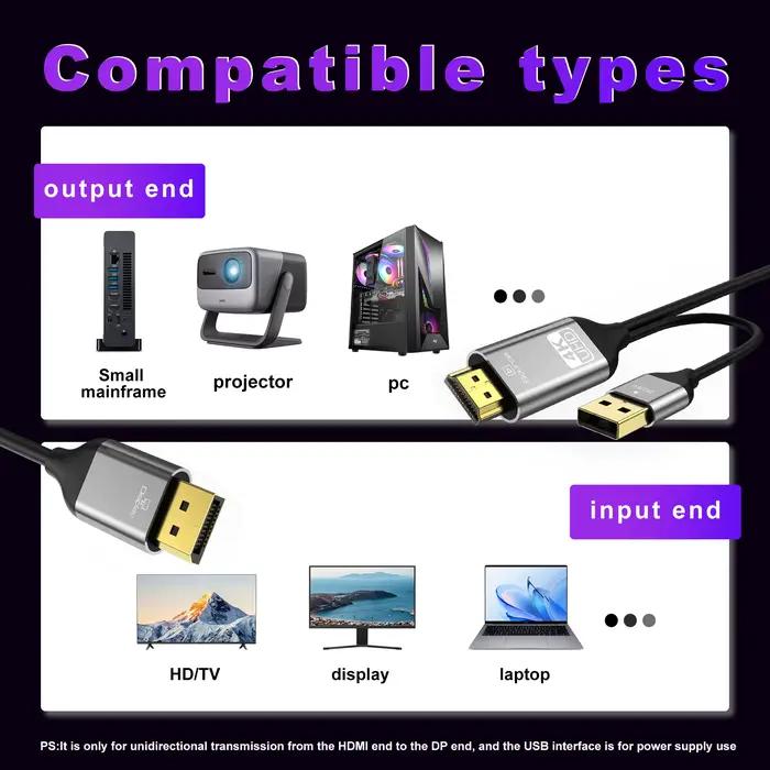 Câble HDMI vers DisplayPort