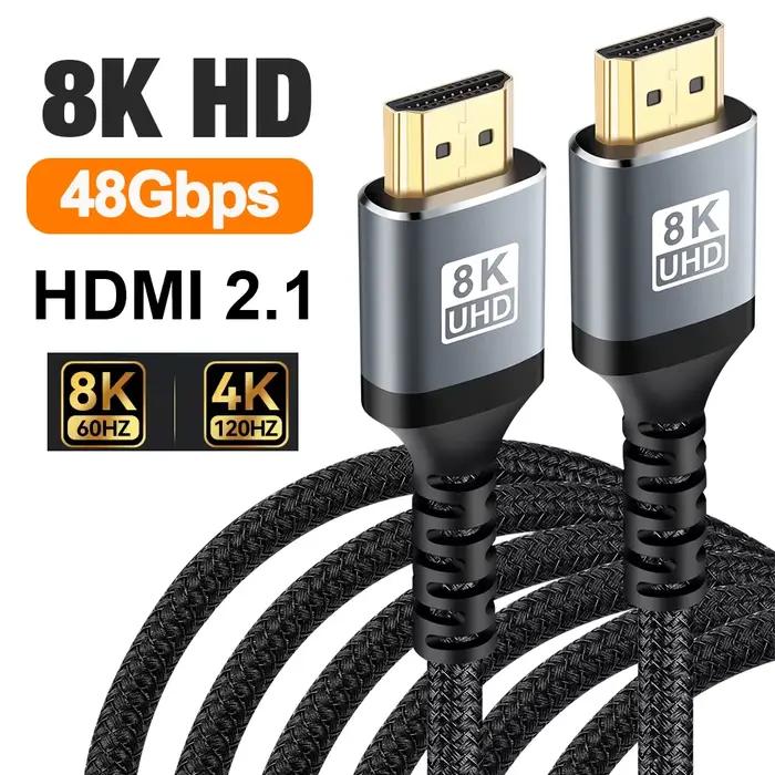 Câble HDMI 2.1 de 1/2/3/5/7 mètres de long