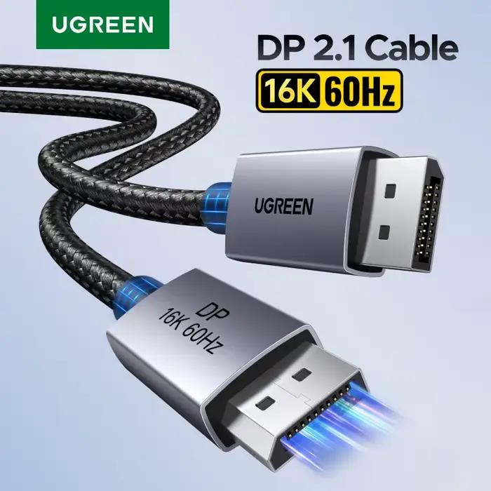 Câble DisplayPort 2.1 16K 8K 4K 60Hz pour PC TV Moniteur Projecteur Haute Qualité Vidéo Audio HDR Performances Gaming Occasions Spéciales