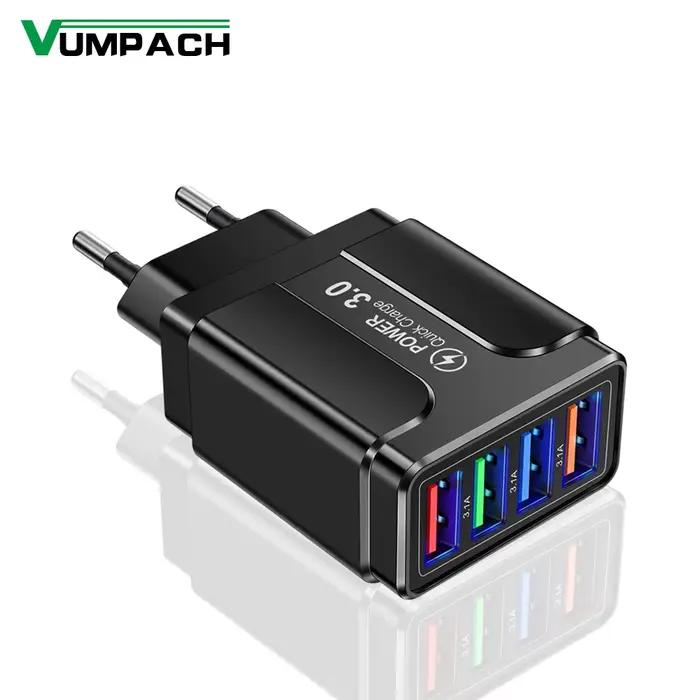 Adaptateur de chargeur rapide mural 4 Ports