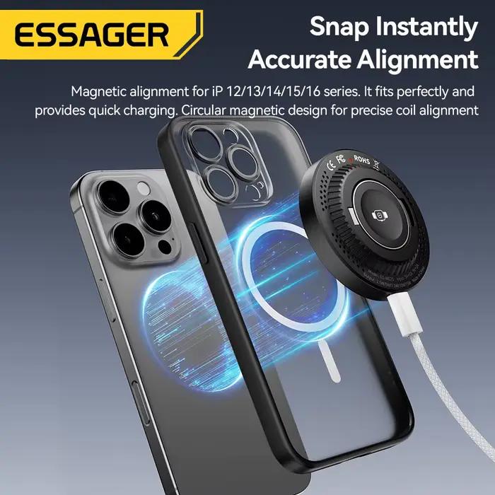 Essager – chargeur magnétique sans fil 2 en 1