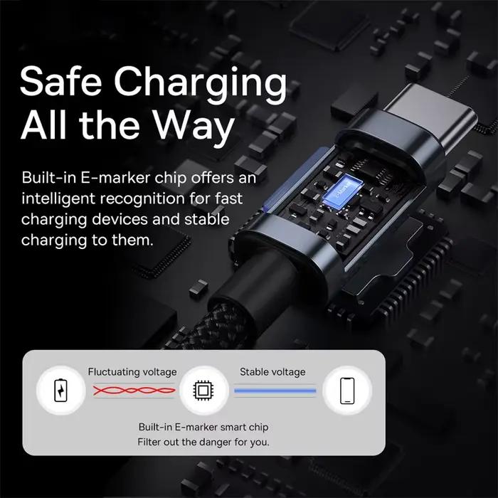 Bas192.- Câble USB Type-C PD de 100W pour recharge rapide