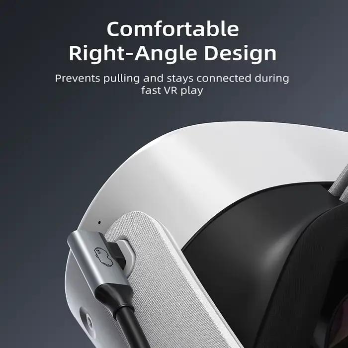 CABLETIME Câble VR Link 16FT avec chargeur 18W – Compatible avec Meta Quest 3S/3/2/Pro