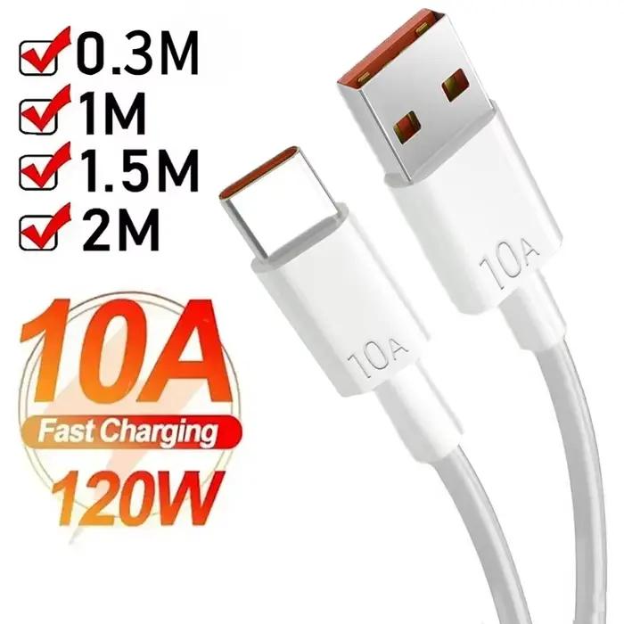 Câble USB vers Type C Android 120W 10A