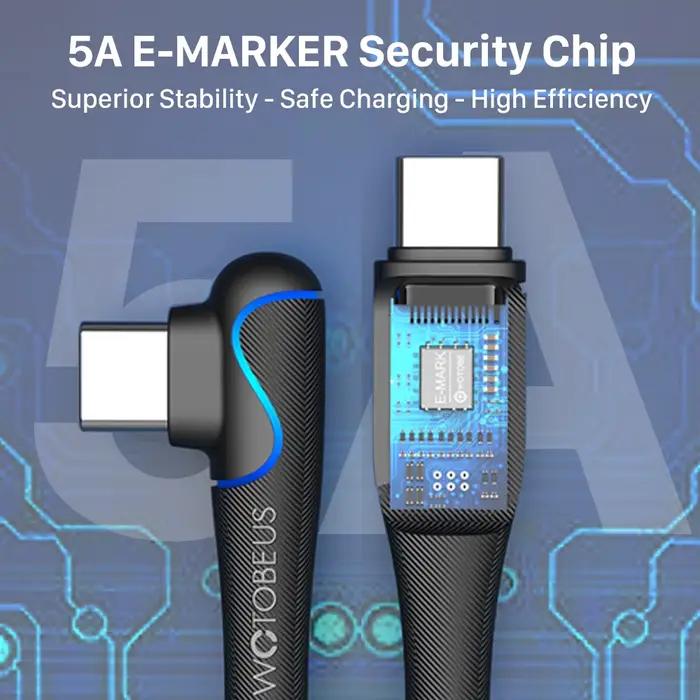 Câble USB C vers USB C 3m/10ft 100W 5A E-Marker