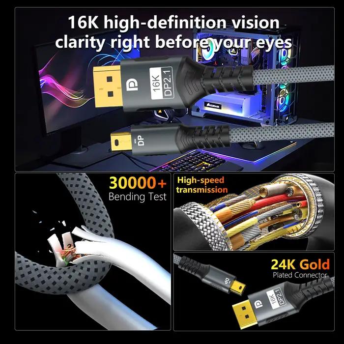 Câble Mini DP vers DisplayPort