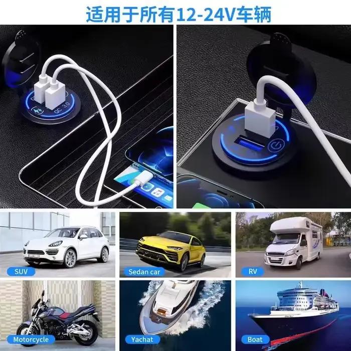 Prise de charge rapide USB 3.0 12V à 5V 12-24V