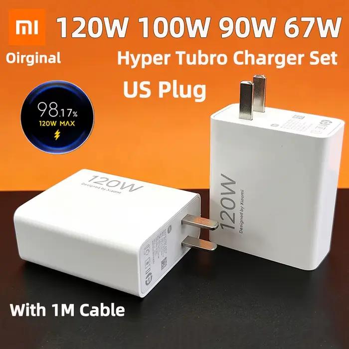 Chargeur Original Xiaomi 120W Turbo Blanc Rapide pour Xiaomi 14 13 12 11 Ultra et autres modèles spéciaux