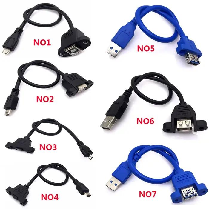 Mini Micro USB mâle vers USB B Jack femelle