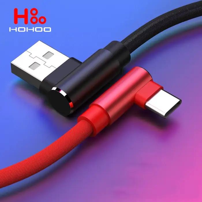 5a 40W type C câble USB 90 degrés coude