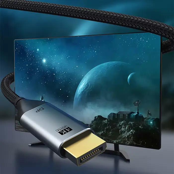CABLETIME Câble DP USB-C vers DisplayPort 4K 60Hz Thunderbolt 3 USB 3.1 Adaptateur