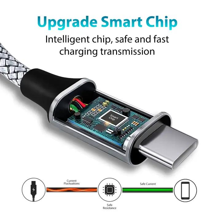 Câble de charge rapide de Type C vers Type C PD 60W