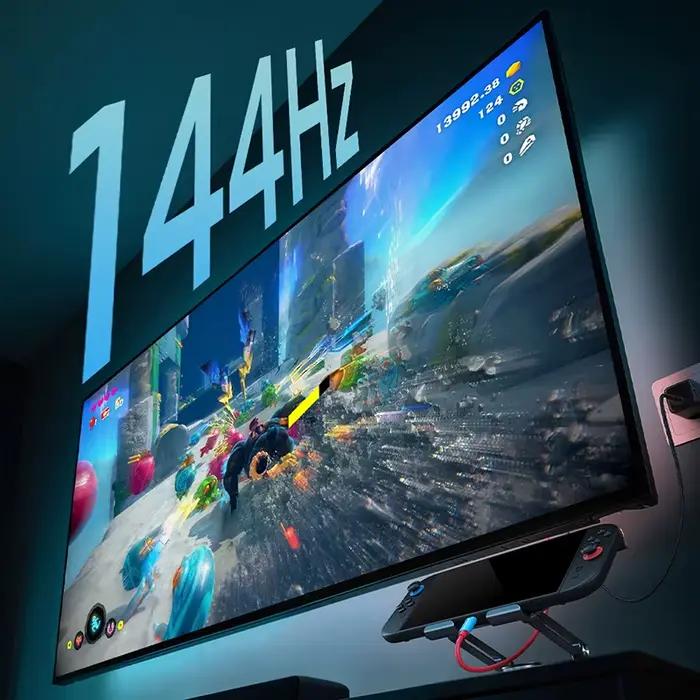 CABLETIME PD 100W Câble USB C vers HDMI 4K144Hz Adaptateur de câble Type C vers HDMI pour Nintendo Switch PS4 PS5 Occasions Spéciales Gaming
