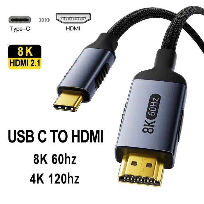 Câble USB C vers HDMI 2.1 8K
