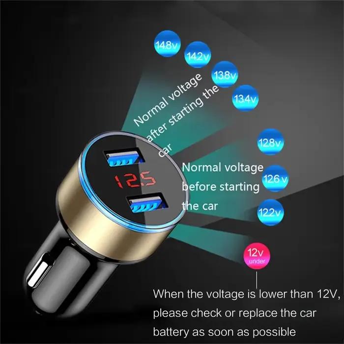 Chargeur de voiture One Tow deux allume-cigare super rapide avec deux ports USB pour charge rapide de smartphones et tablettes occasions spéciales et quotidienne