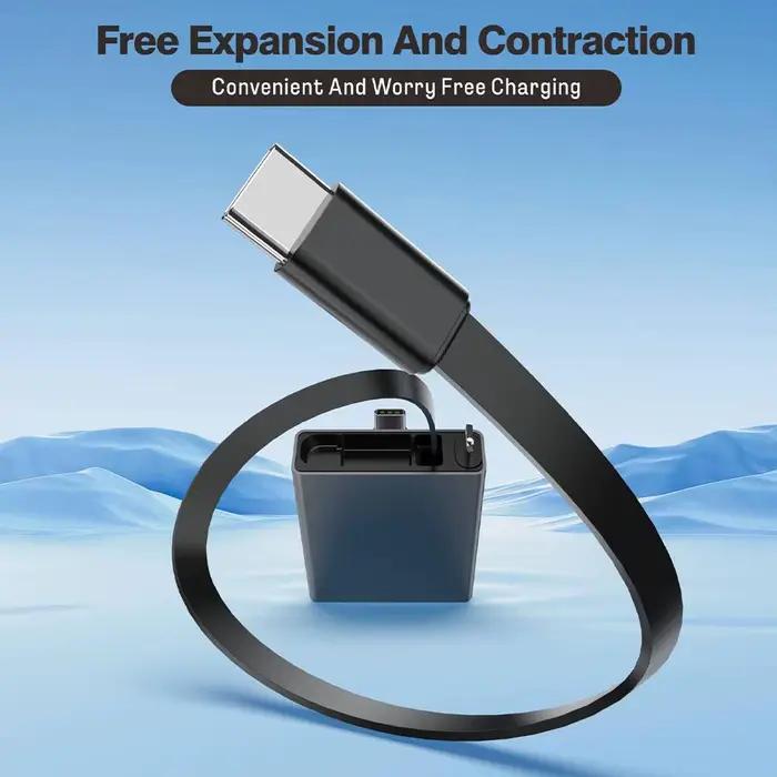 Câble de données rétractable de type C vers USB