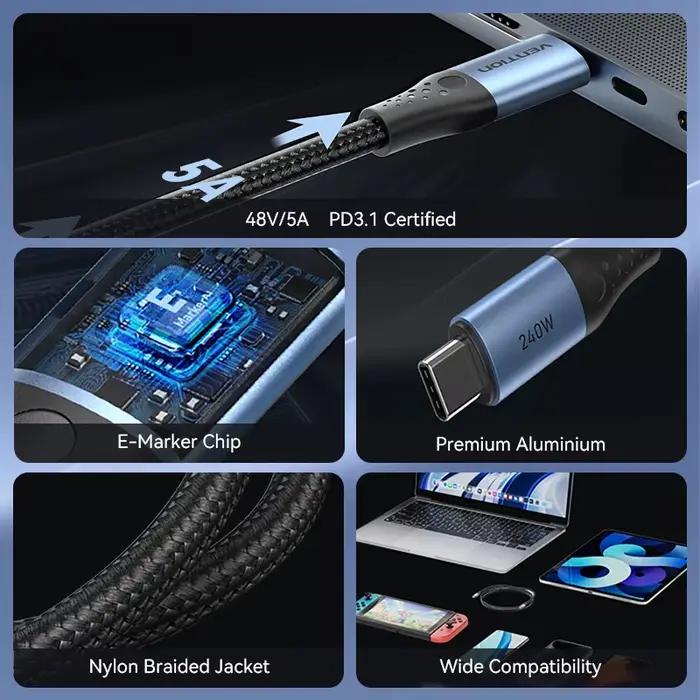 Câble USB-C Vention 240W