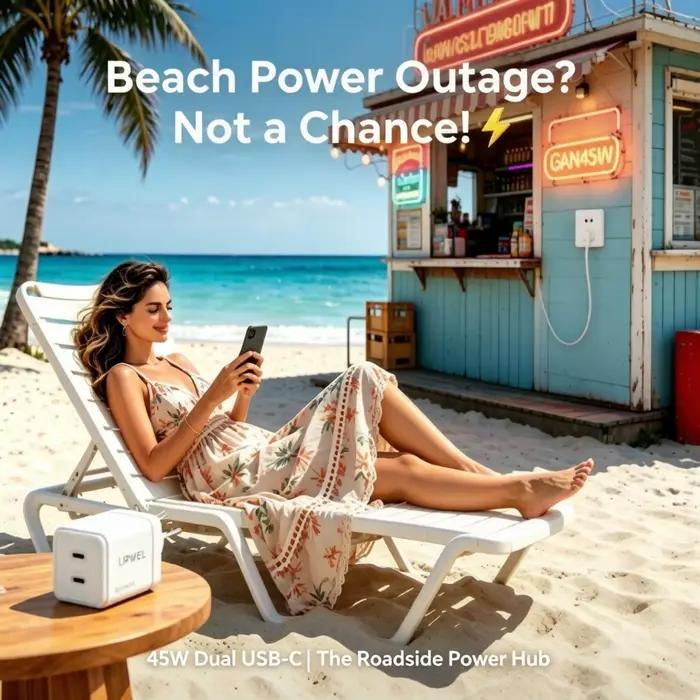 [Prise EU] Chargeur GaN 45W